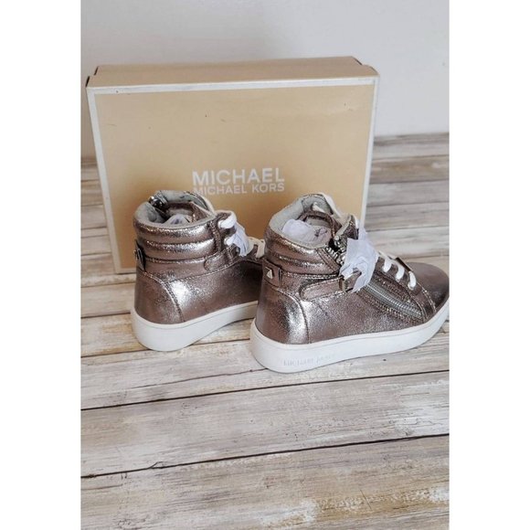 Michael Michael Kors Girls Ivy Rory High Top Sneakers - Picture 6 of 11